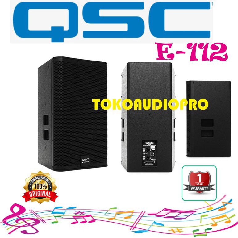 Speaker QSC E-112 12-Inch Speaker Pasif Qsc e112 Original