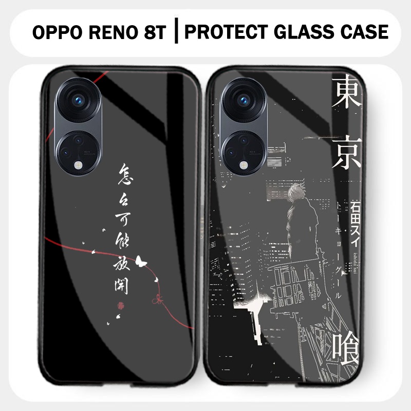 Softcase Glass Kaca Oppo Reno 8T Terbaru [M193] Casing Hp Oppo Reno 8T - Case HP Oppo Reno 8T - Peli