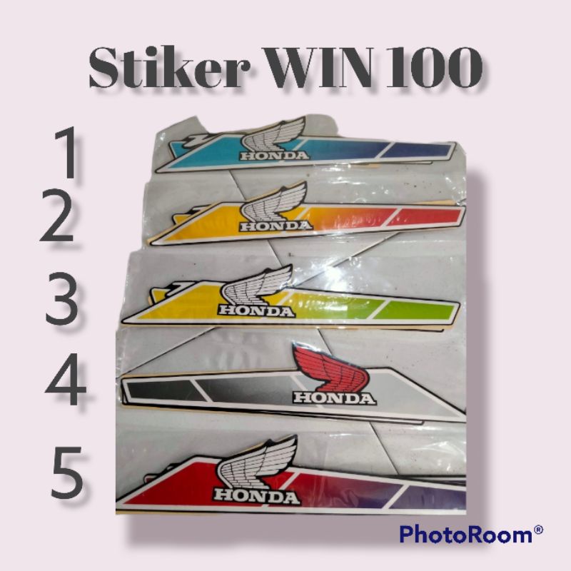 stiker honda win100 striping honda Win 100