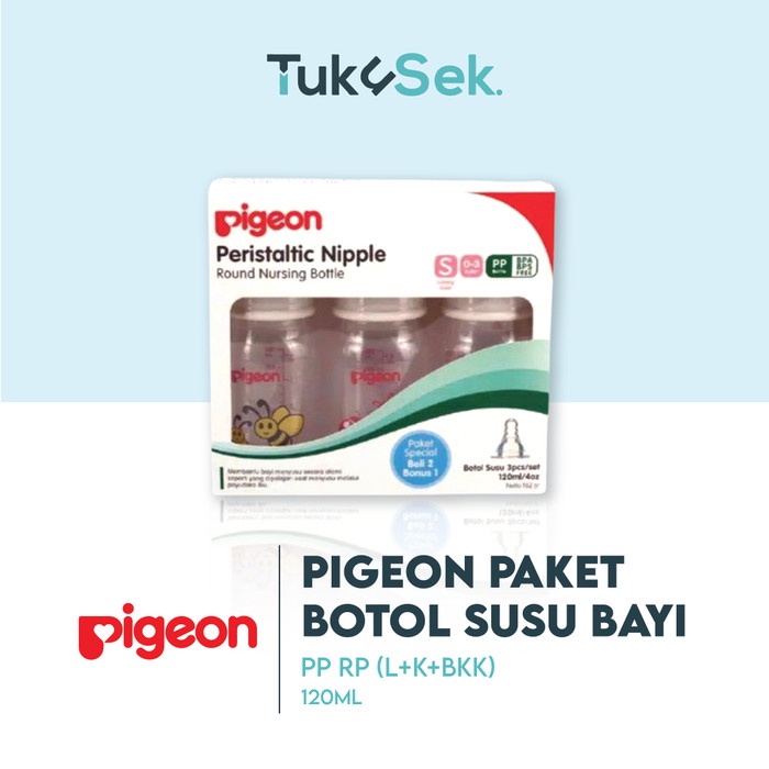 Terlaris Dot Tukusek Pigeon Paket Pp Rp 120Ml Botol Susu Bayi