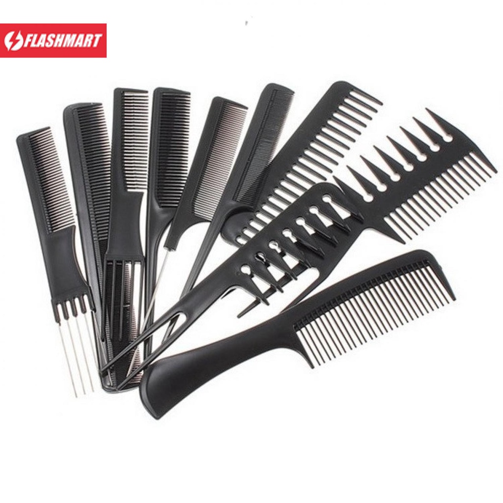 Flashmart Biutte.Co Sisir Rambut Salon Hair Comb 10 PCS - YS-254