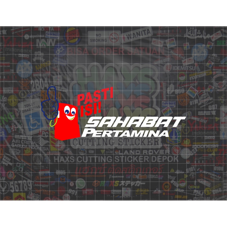 Cutting Sticker Sahabat Pertamina Ukuran 16 cm Untuk Motor Mobil