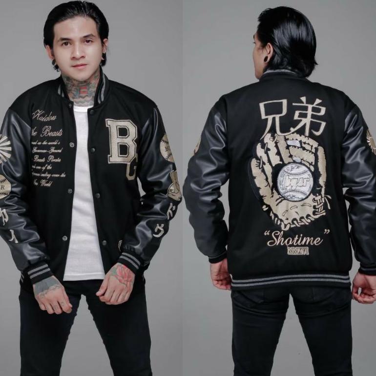 TERPERCAYA JAKET BASEBALL VARSITY FULL BORDIR BRANDED ZADE SUPPLY ~ jaket pria