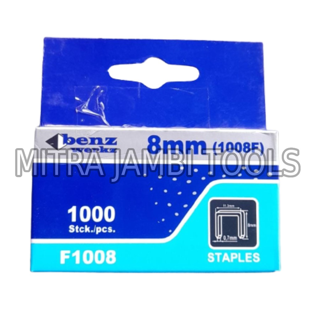 

ISI REFILL STEKER / STAPLES TEMBAK BENZ 8 MM ISI 1000 PCS