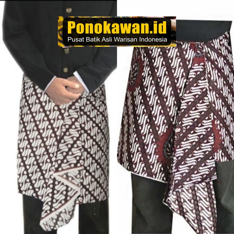 New Kain Batik Jadi Bawahan Jarik Pria Sembong Pencak Silat Adat Jawa Pengantin / Sapit Urang Motif 