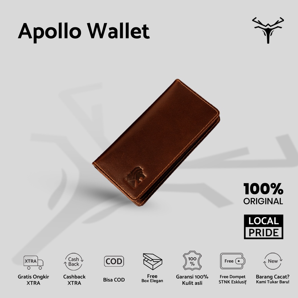 Dompet Kulit Asli | Apollo Wallet | Dompet | Dompet Murah | Dompet Panjang | Dompet Kulit Pria Panja