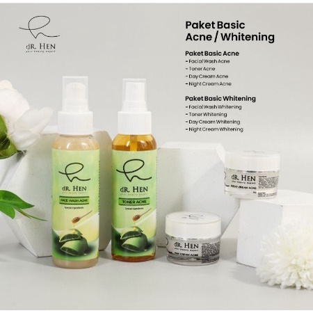 dr hen skincare paket acne