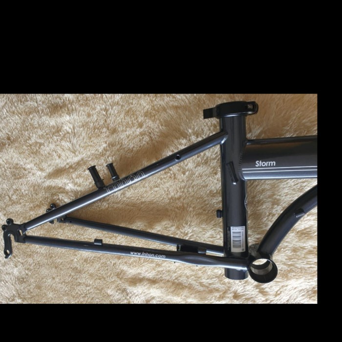 Frame Fork plus Handlepost Fnhon Storm V Brake 20 22 inch Warna ABU