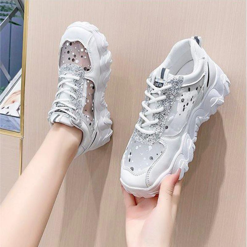 5011 Sepatu Wanita Import Sneakers Kasual Kekinian