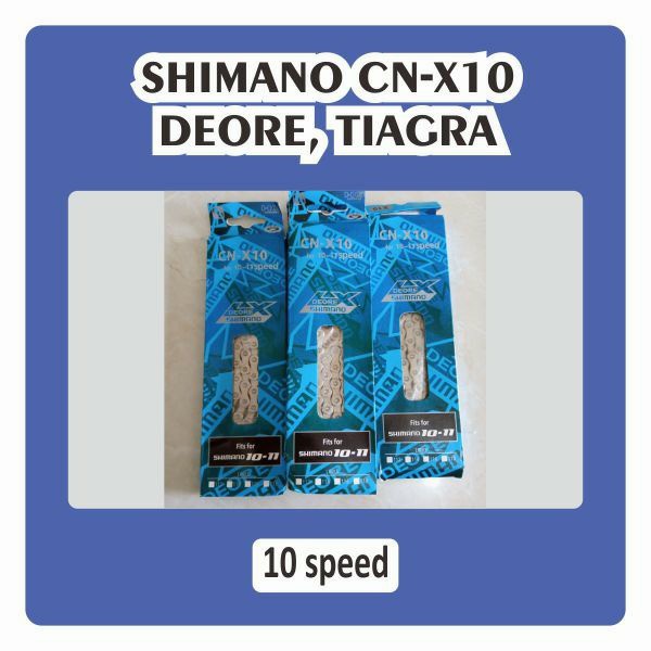 Rantai Shimano Deore LX Tiagra CN-X10 CN X10 X 10 11 Speed 116 Link