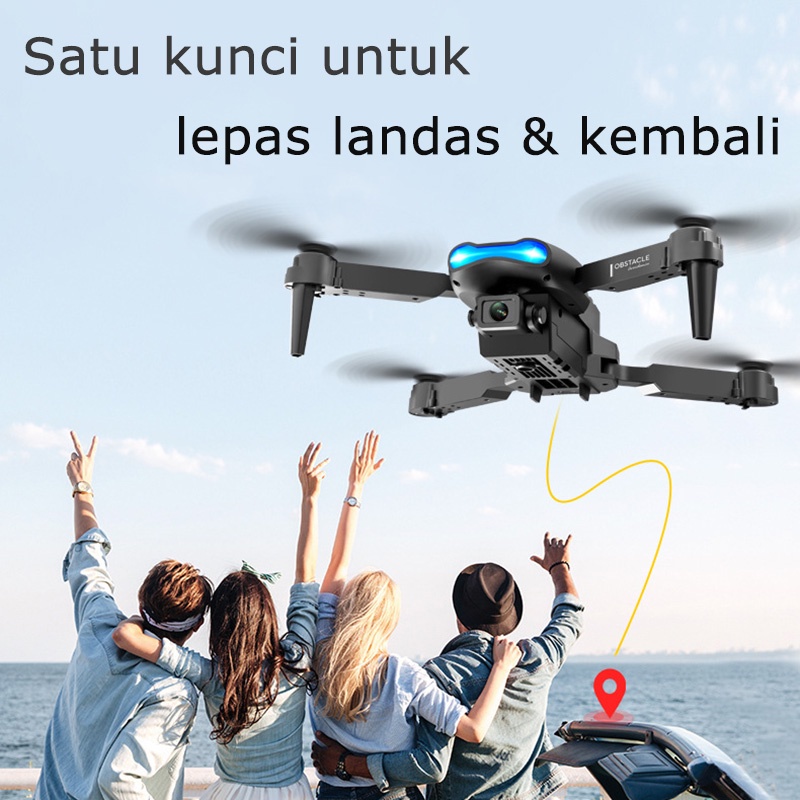 Mini-lipat pesawat fotografi udara dengan definisi tinggi, 4 saluran pesawat UAV remote control terlaris Drone Dilengkapi dengan WIFI FPV, Wide Angle HD 4K 1080P Kamera Tinggi Menjaga Quadcopters RC Lipat Drone Hadiah Mainan/P8 /E68