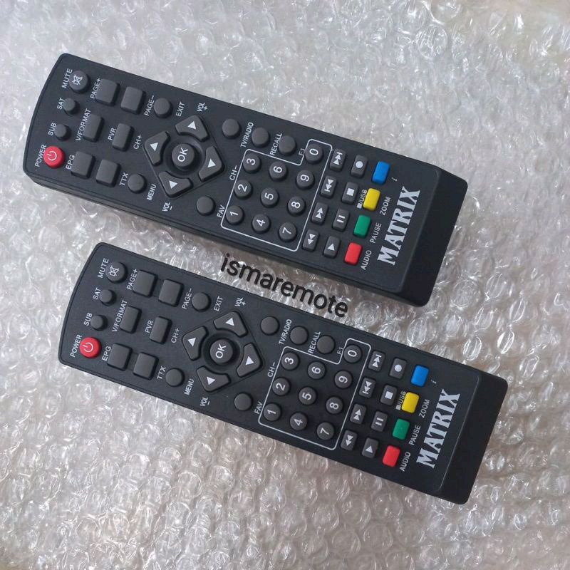 REMOTE REMOT  STB SET TOP BOX DVB T2 MATRIK APPLE KUNING MATRIK GARUDA