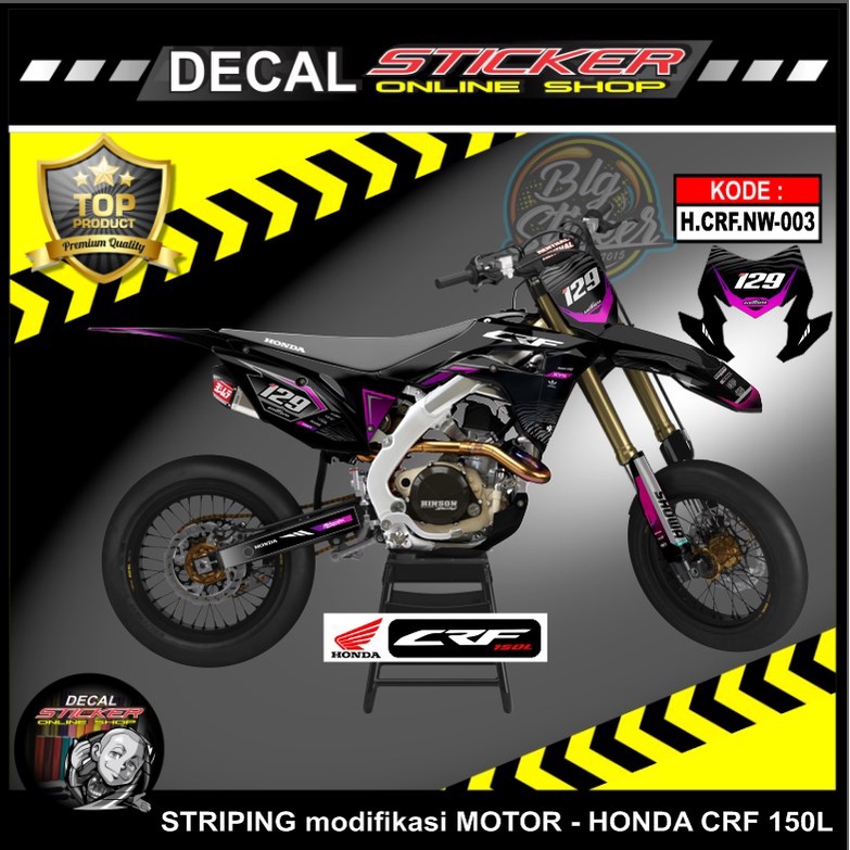 STIKER CRF 150 L/STRIPING MOTOR CRF 150 L MOTIF KEREN