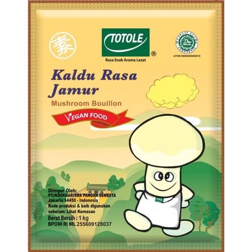

Totole Kaldu Jamur 1 kg / Mokucing Bumbu Vegetarian Halal MUI 1000 gr
