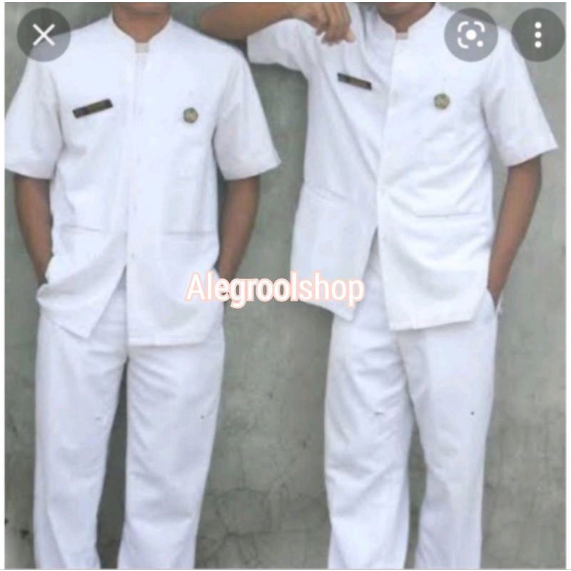 Setelan Baju dinas Perawat Pria seragam perawat Sragam dinas perawat pria