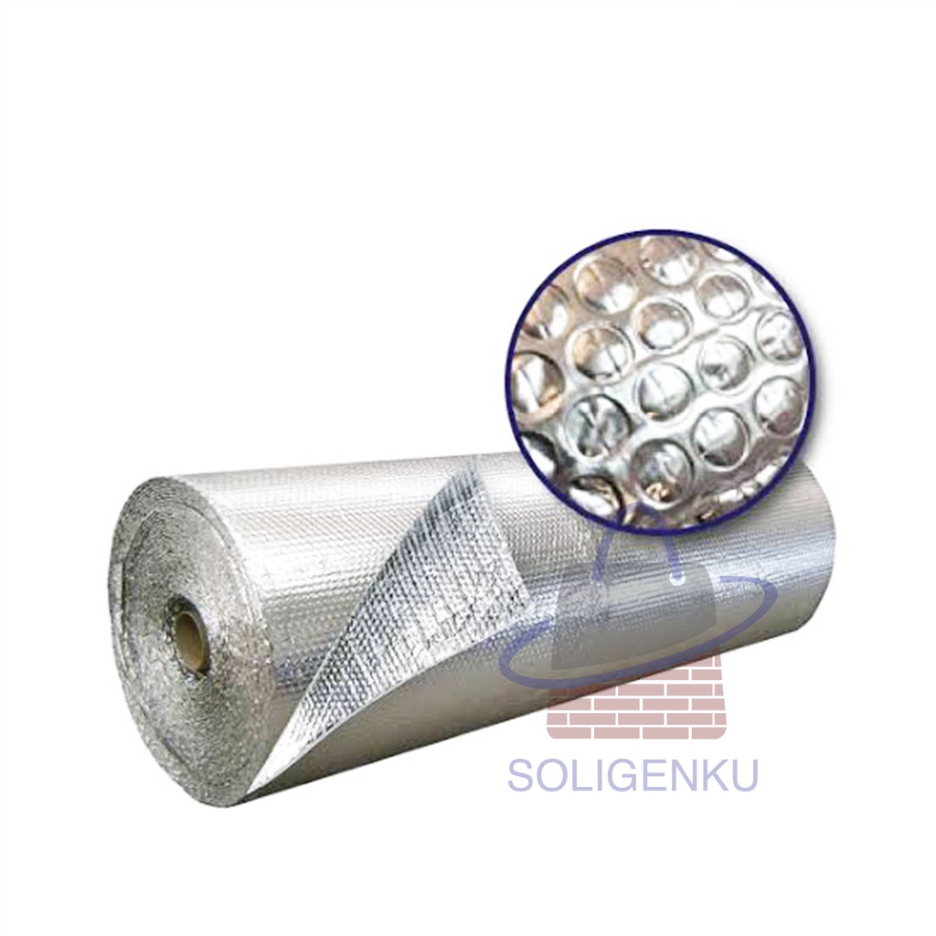 Aluminium Foil Bubble Alumunium Foil Peredam Panas Atap Eceran 1 Meter