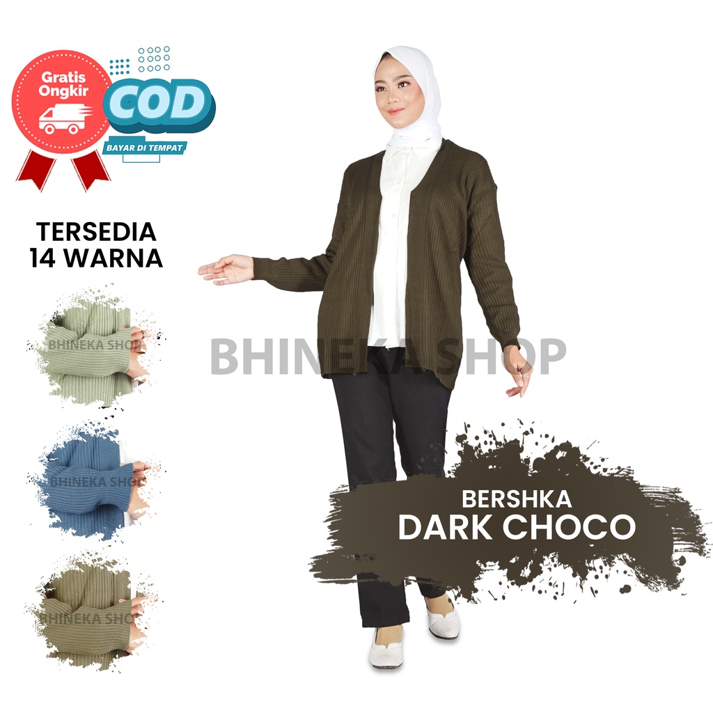 Cardigan Bresca Wanita Cardigan Knit Premium Cardigan Rajut