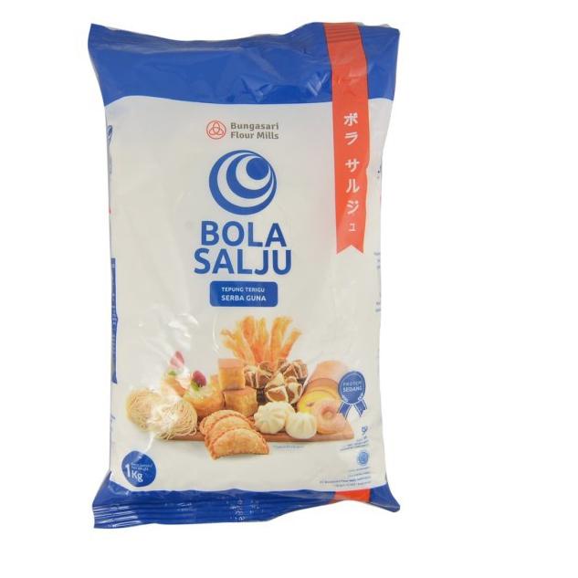 

Terjangkau tepung terigu bola salju 1kg bungasari serbaguna flour protein sedang