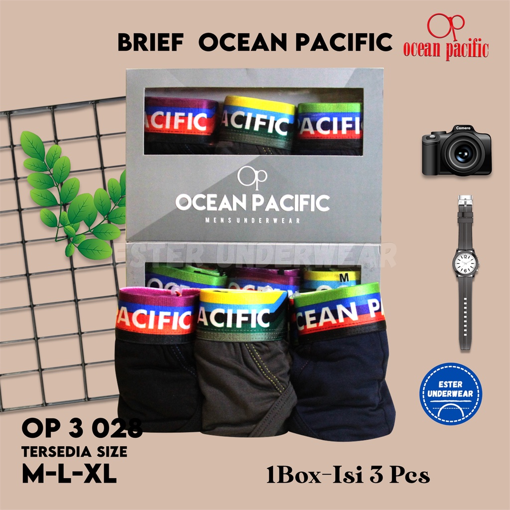 CD Pria RAINBOW OCEAN PACIFIC OP 028 ISI 3PCS