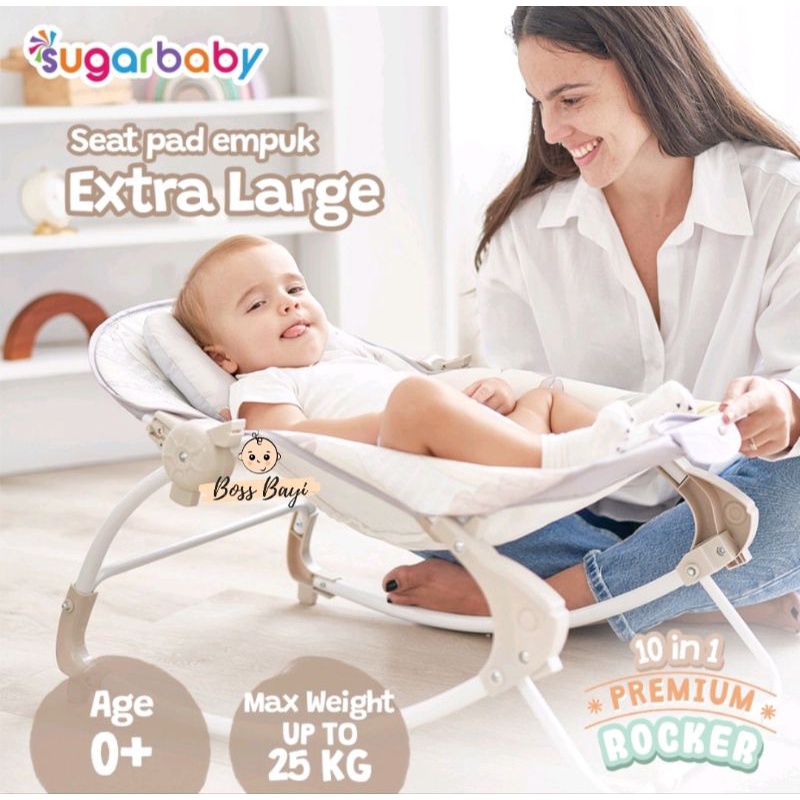 SUGARBABY Rocking Premium 10in1 Bouncer Sugar Baby / Premium Rocker