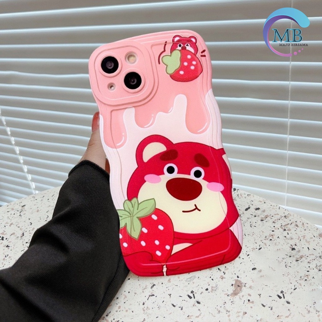 SS800 SOFTCASE SILIKON WAVY GELOMBANG POOH &amp; LOTSO FOR XIAOMI REDMI A1 2022 NOTE 5A PRIME NOTE 8 9 10 11 11S PRO PLUS POCO C40 M3 M4 M5 4G X3 PRO X3 NFC MI A1 PLUS 2022 4G MB4479