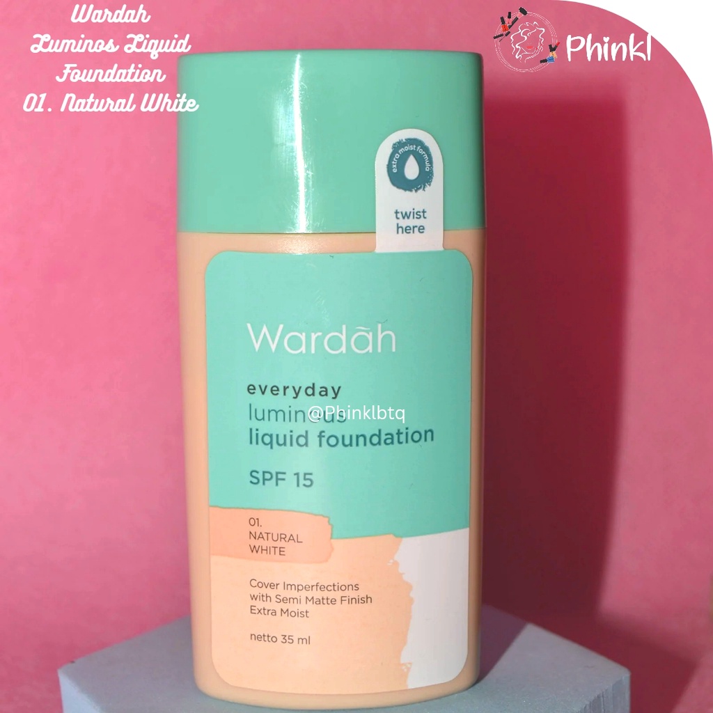 `ღ´ PHINKL `ღ´ ᘺᗩᖇᕲᗩᕼ Wardah everyday luminous foundation alas bedak kulit berminyak