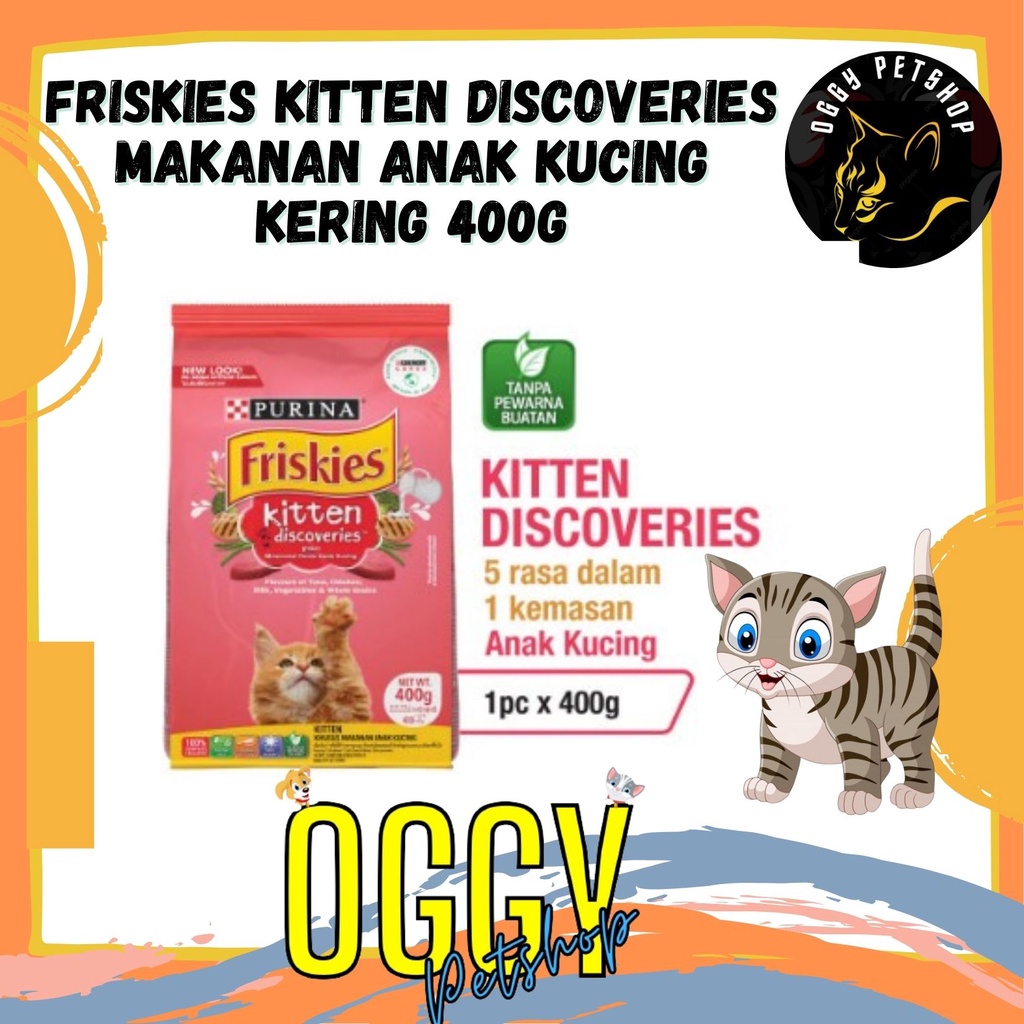 FRISKIES KITTEN Discoveries Makanan Anak Kucing Kering 400gr dry food