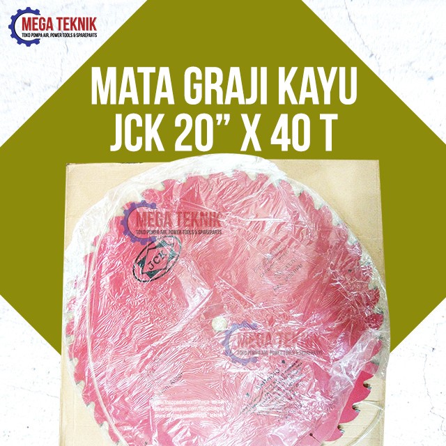 ] Mata Graji Gergaji Potong Kayu Circular Saw Blade JCK 20" x 40T Gigi