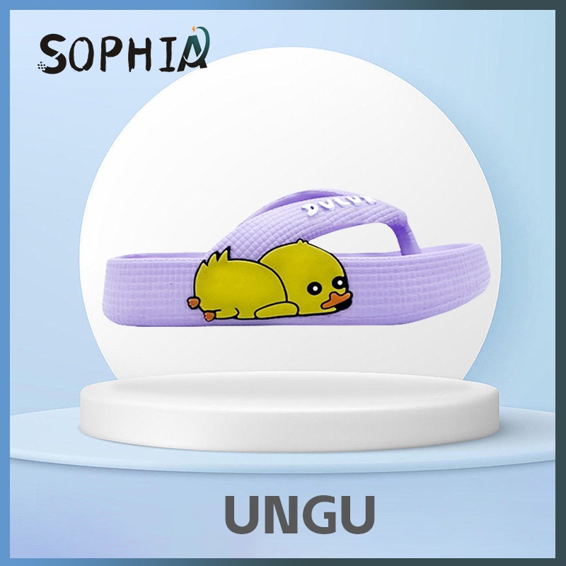 Sandal anak perempuan Lucu Bebek MerekSandal jepit   Sandal karet anti selip Ukuran  25-29