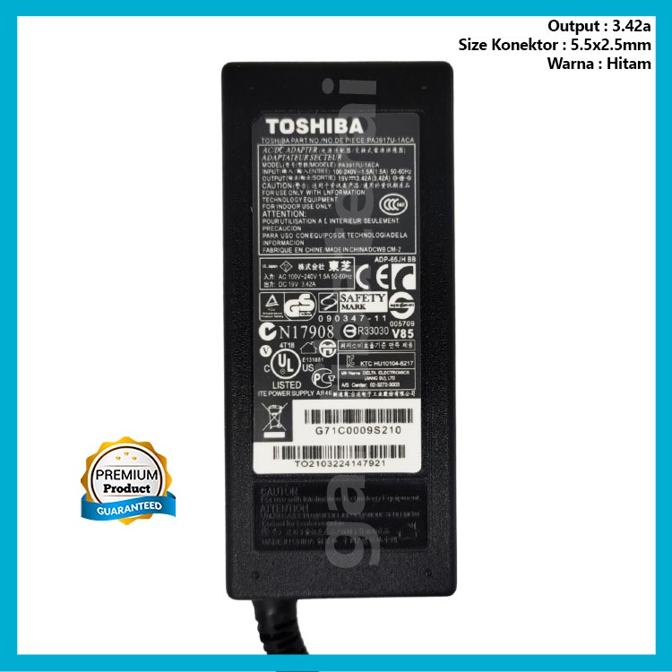 Adaptor Charger Toshiba L50-A L50-B L50-C L50D-A L50D-B L50D-C L50T-A