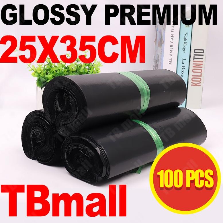 

.... Plastik Packing Polymailer LDPE 25X35CM Hitam Glossy Isi 100PCS Termurah Grosir Lem Perekat / Plastik Packing Baju Olshop READY STOCK 21R