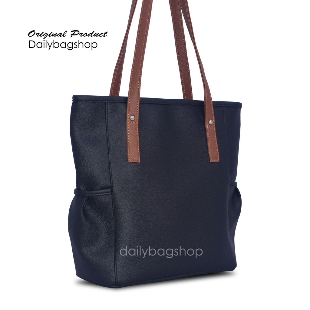 Tas Tote Wanita Remaja Kulit Fressia Besar Simpel Elegan Cantik Untuk Kerja Kuliah Anti Air