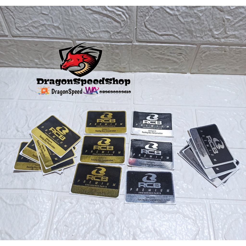 Stiker shock tabung RCB, atau kesemua shock tabung