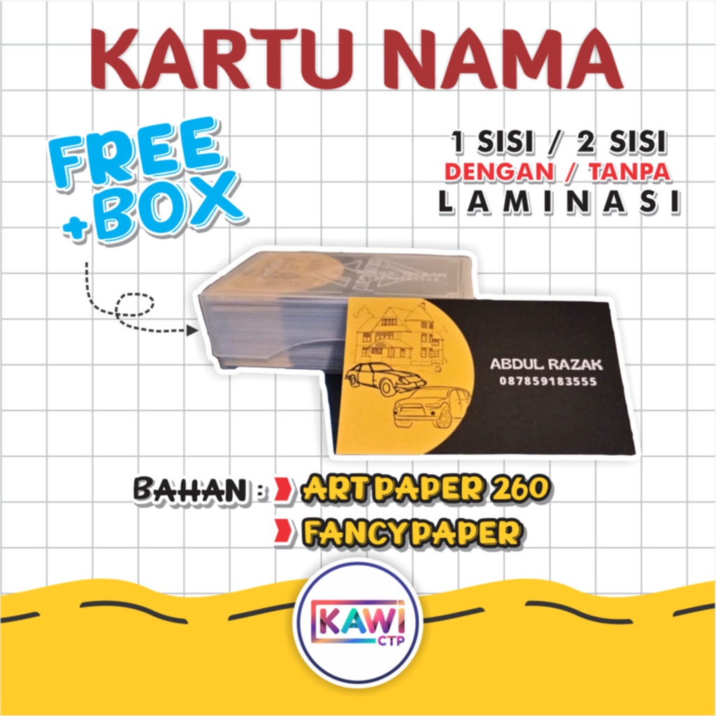 

Cetak Kartu Nama / Name Card