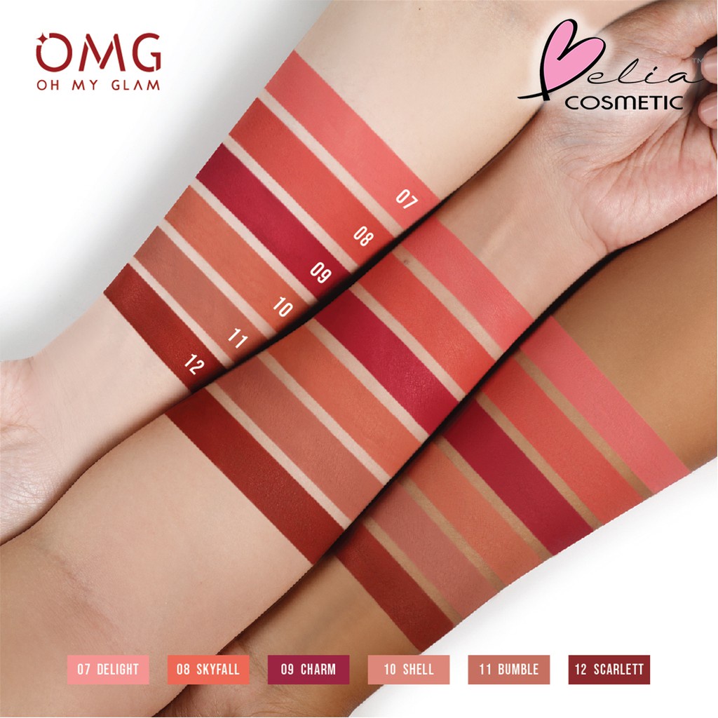 ❤ BELIA ❤ OMG Oh My Glam Matte Kiss Lip Cream 3.5g | Lipstick Lipstik Lipcream | Oh My Glow