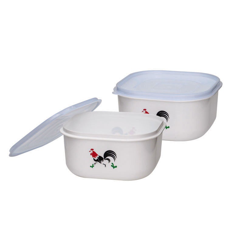 Kotak Makan Plastik Gambar Ayam Ukuran 725 ml - Lion Star Basic Home - Melita Food Case