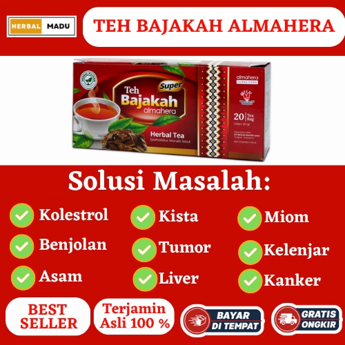 

TEH BAJAKAH ALMAHERA - Teh Celup Akar Kayu Bajakah Isi 20 Kantung Bisa COD