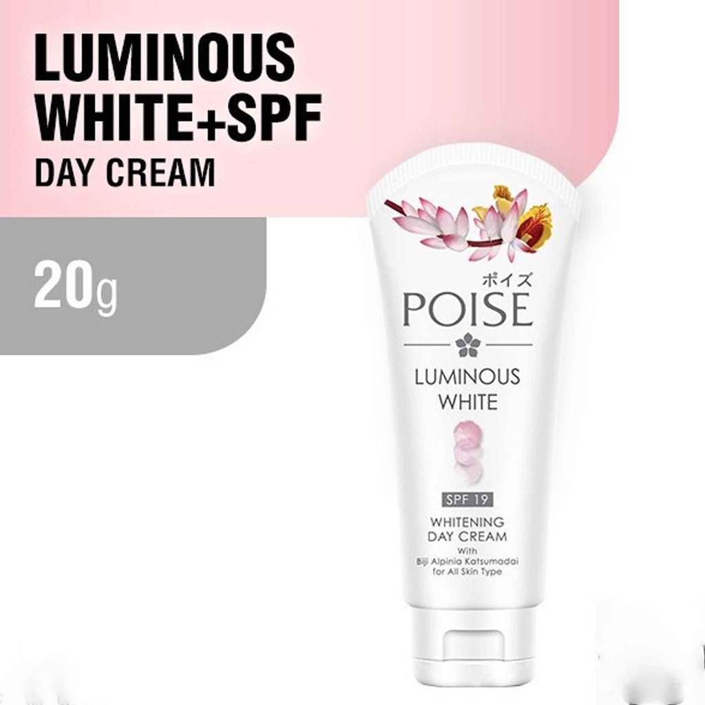 Poise Luminous White / Whitening Day Cream spf 19 / Krim Siang / 20g