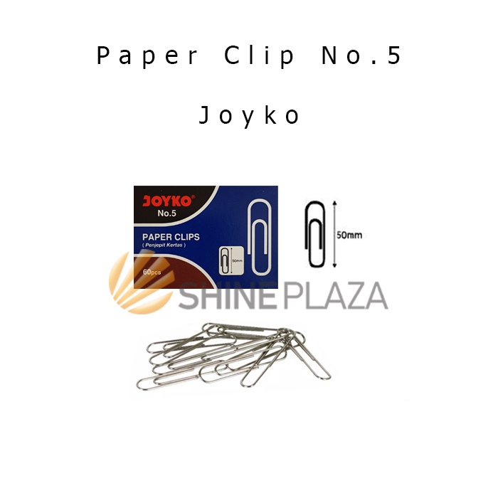 

Trigonal Clip Jumbo Joyko No.5 - Paper Clip Joyko No 5 - Klip Kertas Joyko