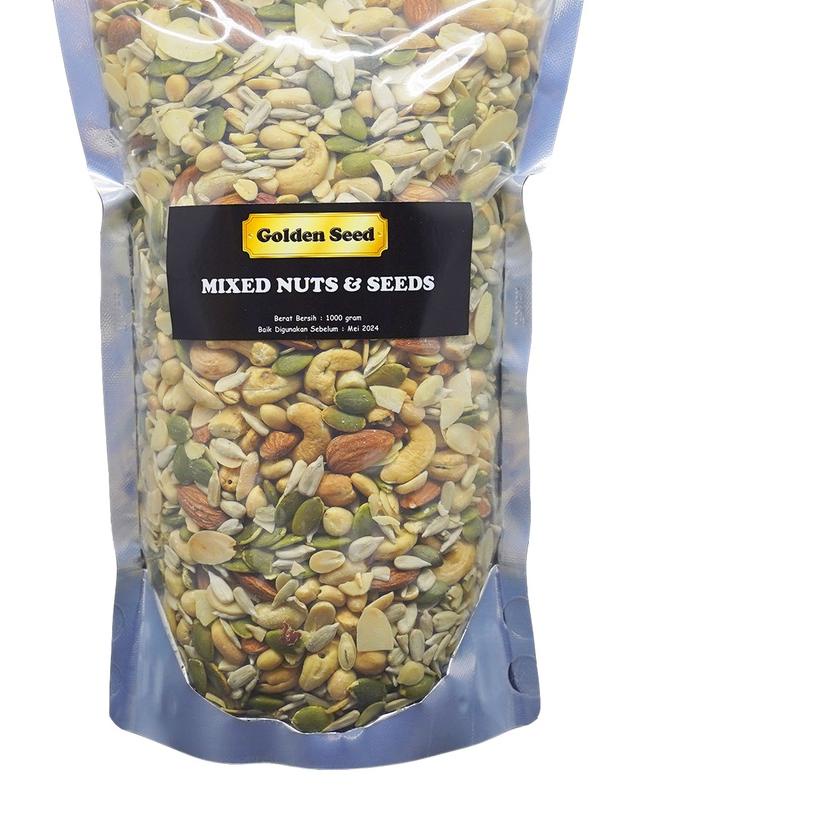 

☪ MIXED NUTS & SEEDS 1 KG PREMIUM - TRAIL MIX NUT & SEED - MIXNUT 1000 GRAM ♫