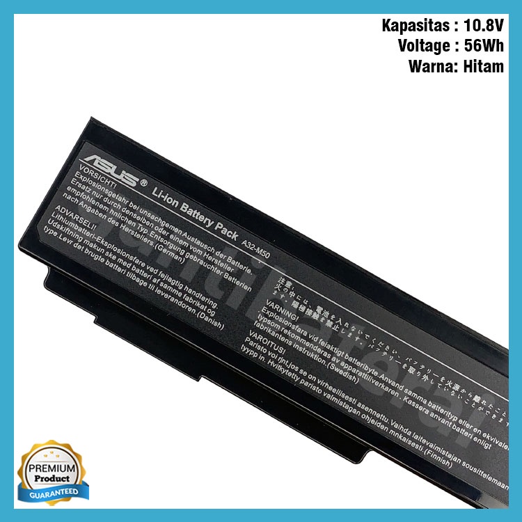 Baterai Laptop ASUS N43S A32-M50 A33-M50 A32-N61 A32-X64