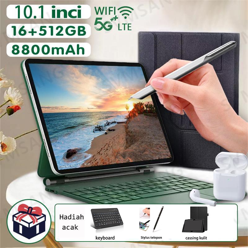 2023 Tablet murah 5G Baru Galaxy Pro11 Tab 10.1inch RAM 12GB+512GB ROM Tablet baru Tablet Pembelajaran Tablet android laris manis SIM WIFI Tablet pc Baru