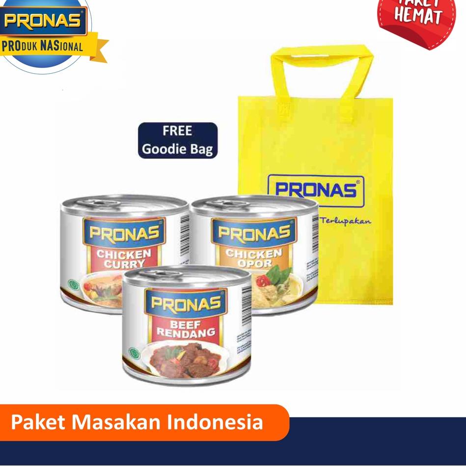 

✺ PRONAS Paket lengkap Masakan Indonesia Free Tote Bag ○