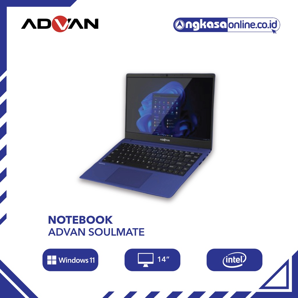 Laptop Advan Soulmate Blue