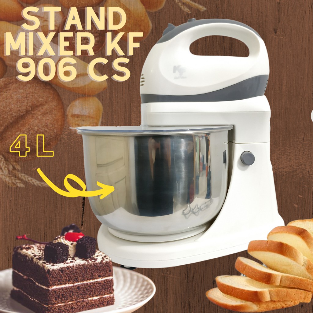 Stand Mixer Mixer Duduk 4 Liter 350 Watt Kf 906 CS /Mixer Duduk 4 LITER Stand Mixer Mixer Duduk /Stand Mixer Mixer Duduk 4