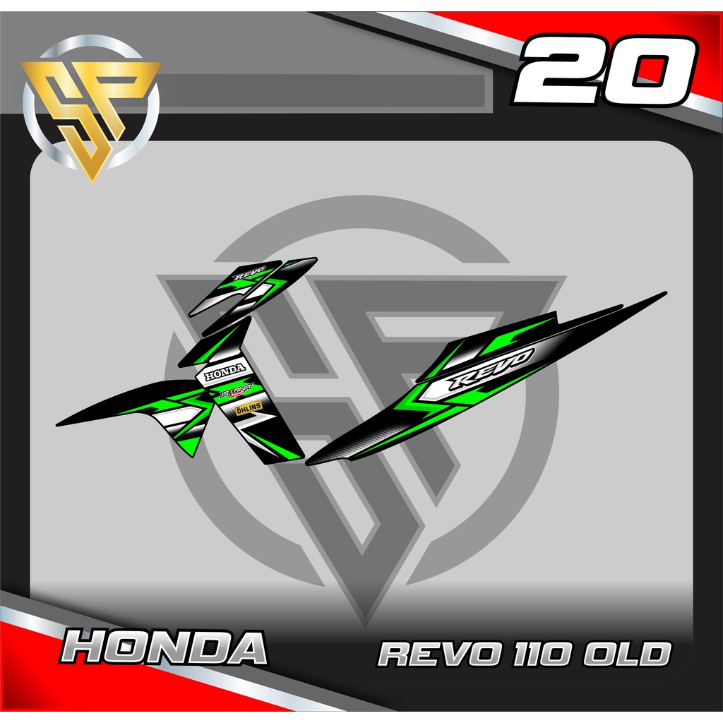 STRIPING REVO 110 OLD - STRIPING REVO 110 OLD VARIASI SIMPLE