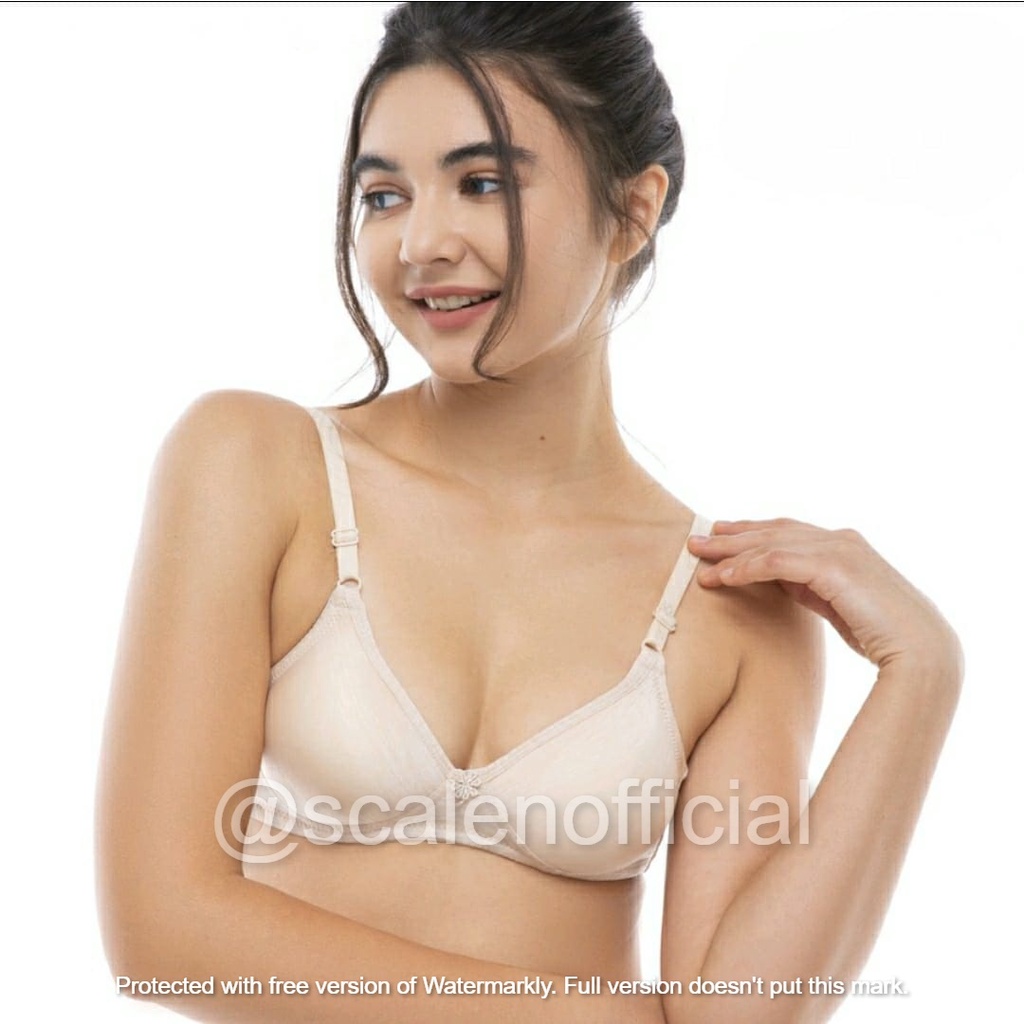 BRA SCALEN 2821 | Size 34B-38B | Bra Tanpa Kawat | Dalaman Perempuan | Beha Tanpa Kawat | BH Wanita 