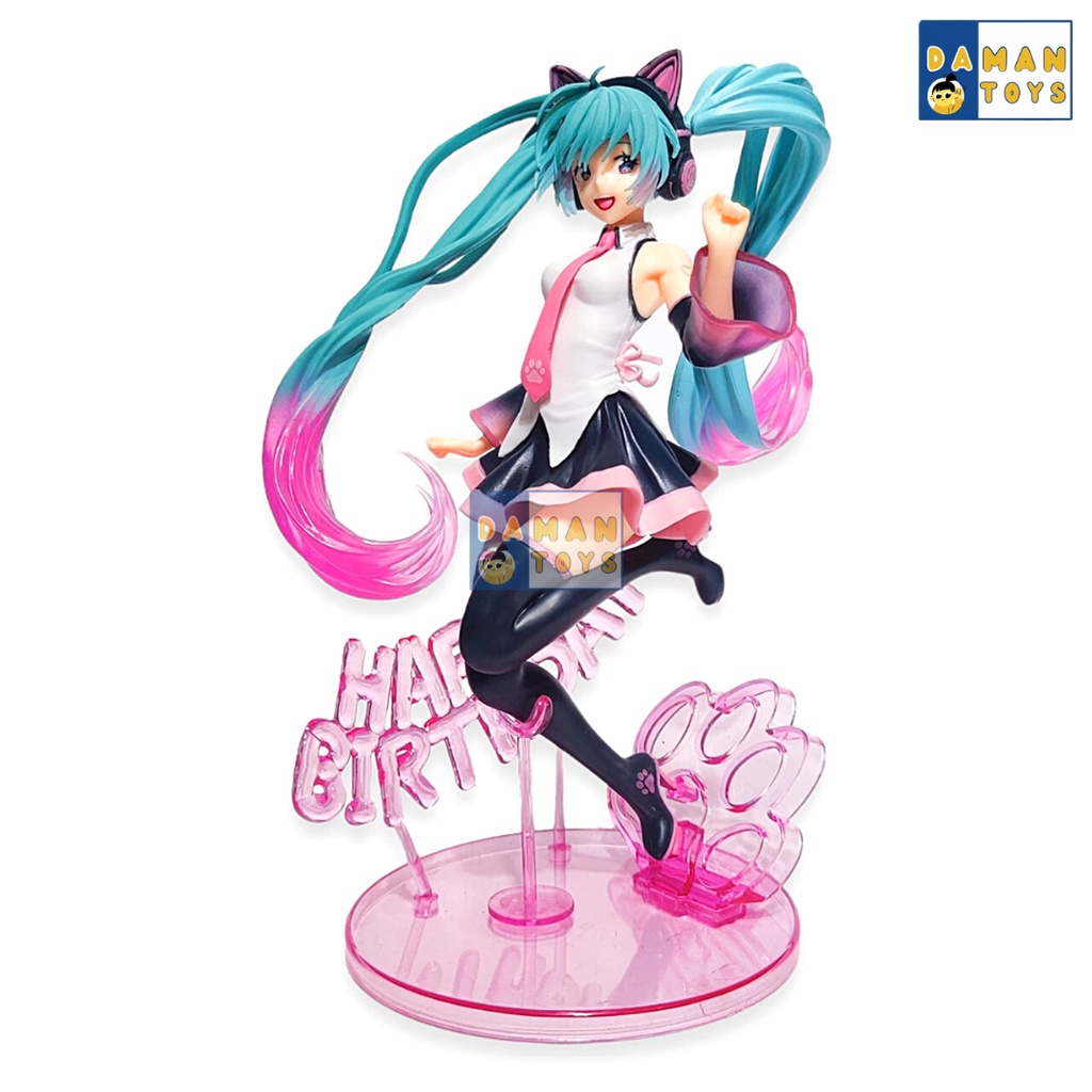 Figure Hatsune Miku  Happy Cat Birthday 2021 Vocaloid Anime Pajangan