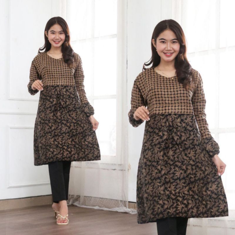 Tunik Batik Kombinasi