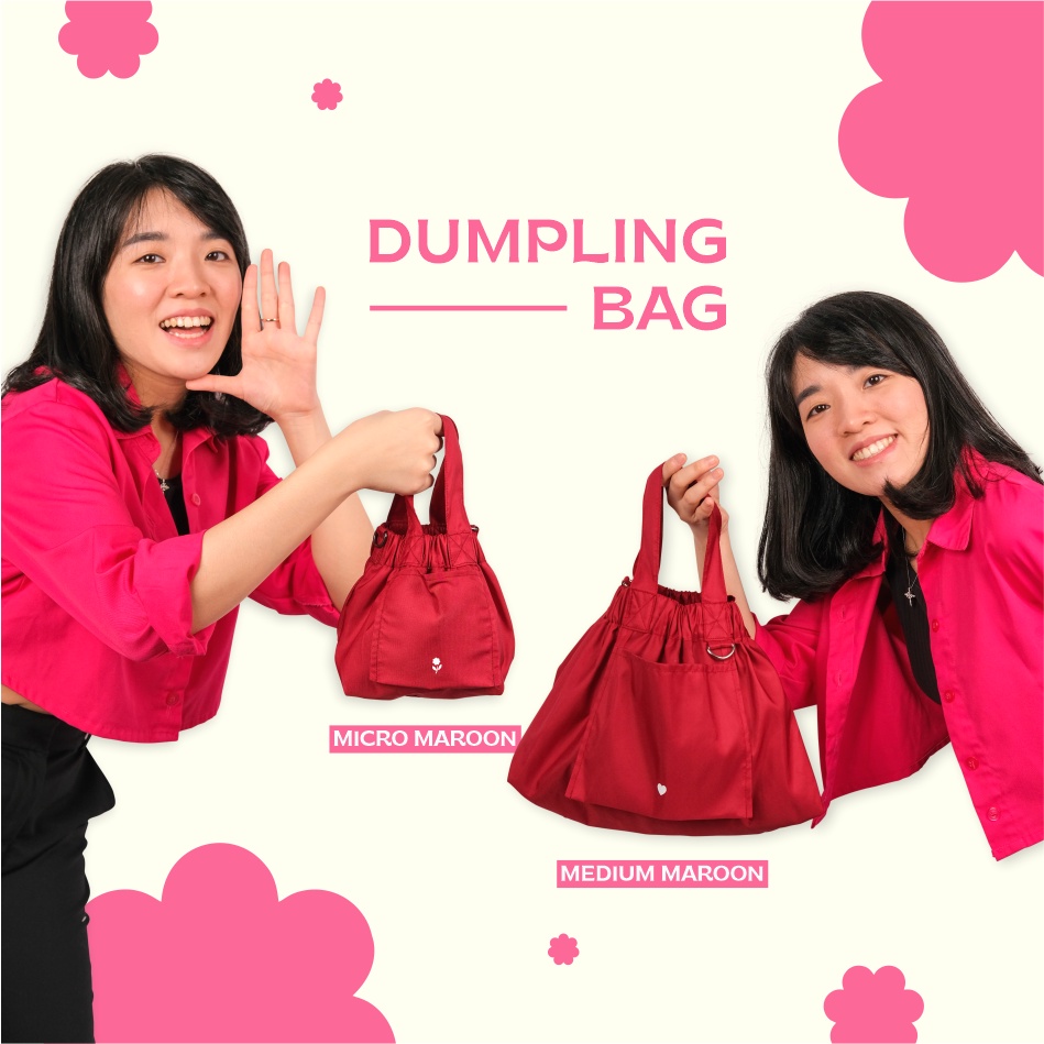 DUMPLING BAG FREE CUSTOM NAMA / GAMBAR / LOGO WATERPROOF TAS LIPAT